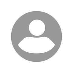 Aufkleber - Default Avatar profile icon transparent . Social media User  icon . isolated on white background. vector illustration. EPS 10 . 
