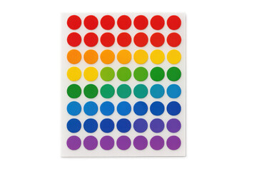 Fototapete - Rainbow gradient made of colorful dots on a transparent background, perfect for creative projects