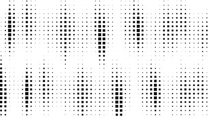 Poster - Black and white modern halftone pattern with pixel effect for sporty background and jersey design. Vector Format Illustration 