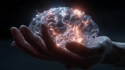 Poster - Glowing Brain in Hand: A Digital Representation of Mind Power