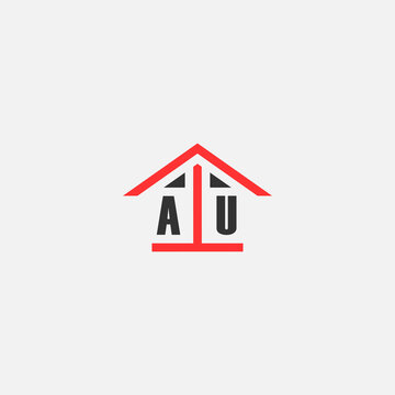 Initials Vektor Stok Home Logo Real Estate Logo