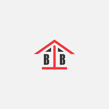 Initials Vektor Stok Home Logo Real Estate Logo