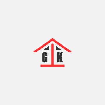 Initials Vektor Stok Home Logo Real Estate Logo
