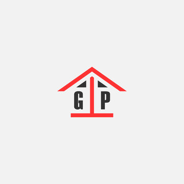 Initials Vektor Stok Home Logo Real Estate Logo