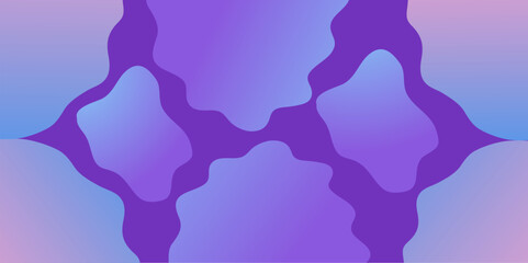Poster - Blue gradient fluid vector background.