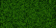 © snesivan - Futuristic green digital rain pattern on dark background, matrix-style cyber code concept for technology and programming themes. 3D rendering.