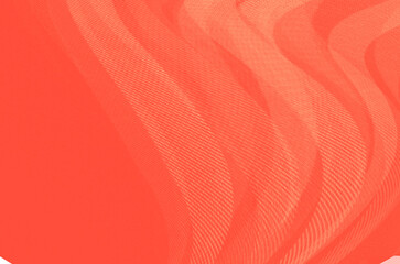 Poster - Abstract red gradient and gold wave shapes background