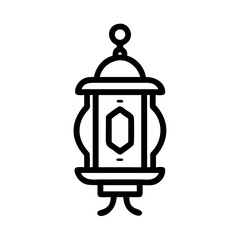 Poster - Elegant Ramadan Lantern Icon Design with Modern and Clean Styling, vector