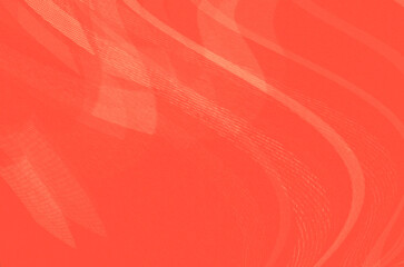 Poster - Abstract red gradient and gold wave shapes background