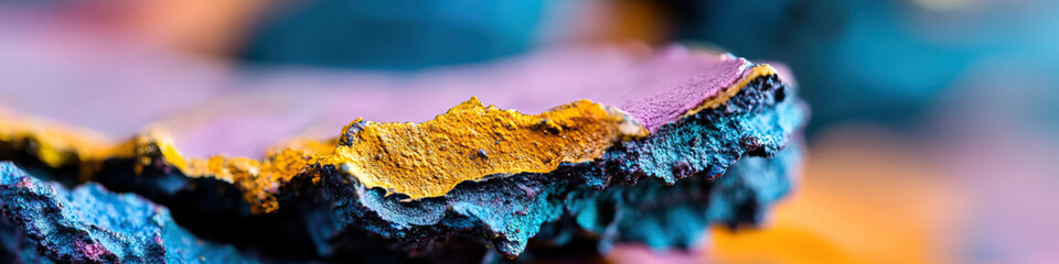 Poster - Close-up of Multicolored Textured Material