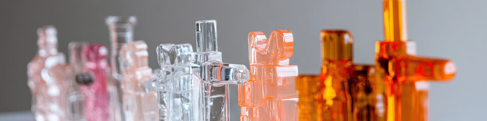 Poster - Collection of Translucent Plastic Game Pieces