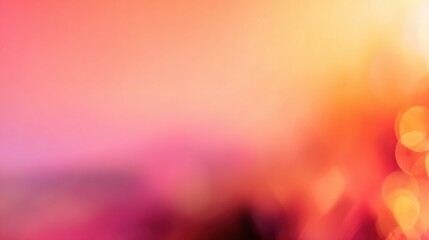 Poster - Vibrant abstract background with soft bokeh and warm colors creating a dreamy atmosphere