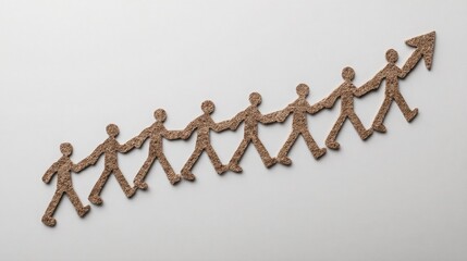Poster - Group of cookie people representing growth-oriented culture through layered shapes and creative concepts