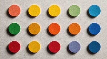 Poster - Rainbow colored circle representing motivation cluster chart with dots highlighting diversity and creative engagement