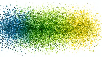 Poster - Colorful abstract background representing motivation cluster chart with dots signifying diverse ideas and engagement