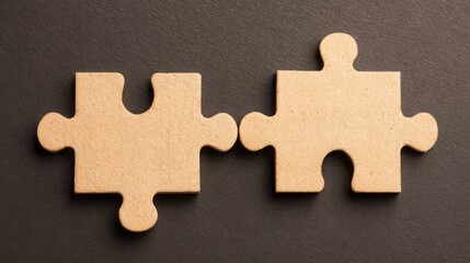 Poster - Two pieces of a puzzle coming together representing solution-oriented culture and problem-solving mindset