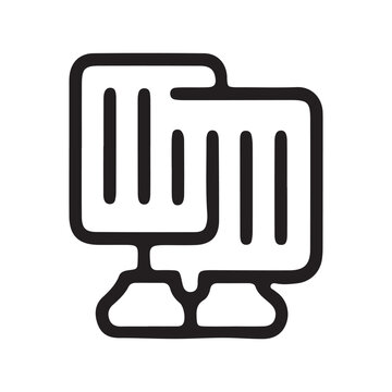 Computer Monitors Icon Modern Desktop Display Symbol for Business Technology UI Design