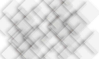 Poster - Abstract 3d modern square background. White and grey geometric pattern texture. Abstract elegant gray and white squares pattern background texture.