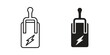 © Xevier - Circuit Breaker icon outline and solid vector sign, linear pictograms