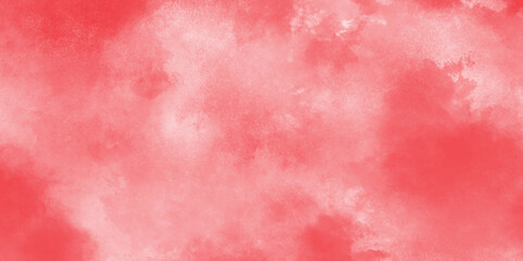 Wall Mural - Abstract Red vibrant watercolor background. White and red gradient colorful background design. Hand drawn paper texture. Aquarelle painted brushstrokes painting backdrop.