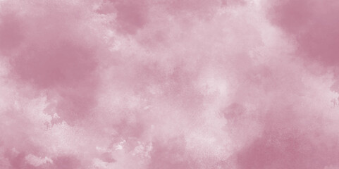 Wall Mural - Pink abstract watercolor background. White and pink gradient colorful background design. Hand drawn paper texture. Aquarelle painted brushstrokes painting backdrop.