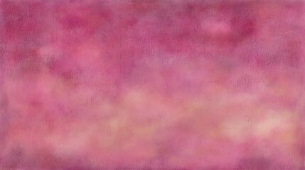 Poster - Abstract watercolor blend of pink and peach tones with soft blurred edges in canvas texture