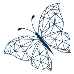 Abstract geometric vector design of a blue diamond and satellite dish pattern for business and technology illustration