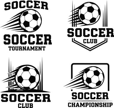 Soccer Football Tournament Icon Set - Sport Symbols & Emblems