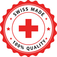 Leinwandbilder - A red and white circular seal with 