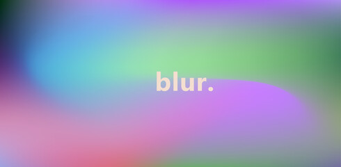 Poster - Vector illustration features a smooth gradient background with vibrant green, pink, purple, and blue hues, creating a dreamy, abstract effect. Minimalist aura digital art style.