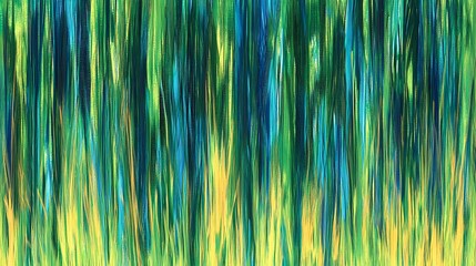Poster - Fluidity of Emerald Depths: An Abstract Symphony of Verdant and Azure Hues Delineated by Energetic