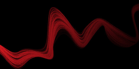 Poster - Abstract wave background. Music or technology concept. Curved wave smooth stripe seamless pattern. Wave lines created using blend tool. graphic design template banner business wave.vector illustration