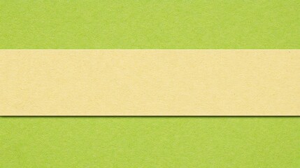 Poster - Minimalist presentation background of light beige banner on a vibrant light green canvas