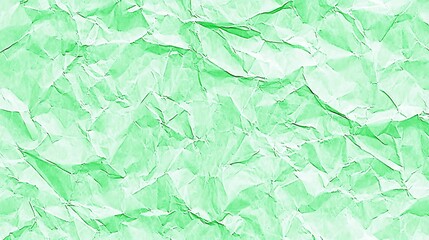 Poster - Textured mint green crumpled paper surface creates a unique background pattern