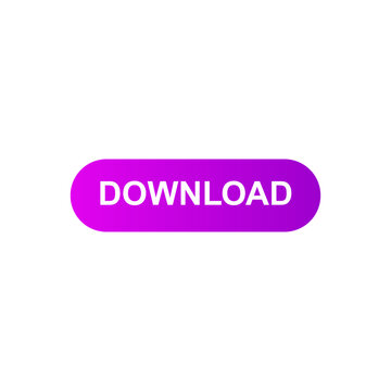 Download Button Graphic, Purple Gradient, Isolated