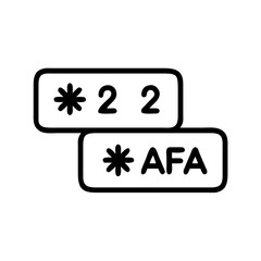 Poster - Two stacked rectangular boxes with rounded corners containing text and asterisk symbols in black outline