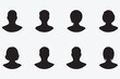 © soton - Black and White Silhouettes: People Head icon Profiles