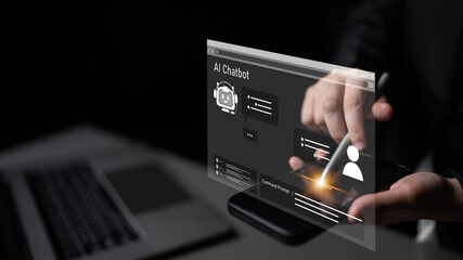 Poster - AI chatbot using prompt engineering and LLM deep learning delivers explainable generative AI for smarter, more efficient business support. Latch
