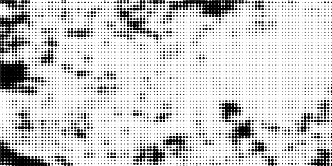 Wall Mural - White and black halftone dots pattern color gradient grunge texture background. Pop art comic sport style vector illustration dots. eps 10. modern.