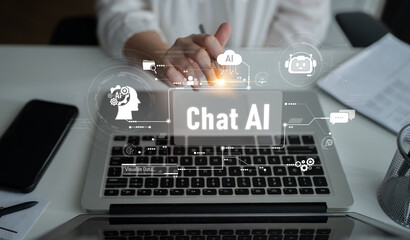 Poster - AI chatbot using prompt engineering and LLM deep learning delivers explainable generative AI for smarter, more efficient business support. Latch