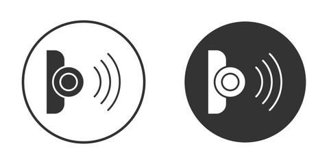 Infrared icon design flat silhouette style
