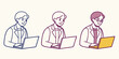 © Insa Batool - People working on laptops business technology