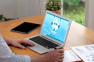Poster - Chatbot software application for brisk online business that automatically reply to customer questions
