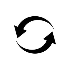 Poster - Circular Arrow Motion Graphic Illustration Showing Process Repetition and Rotation for Creative and Modern Design Ideas