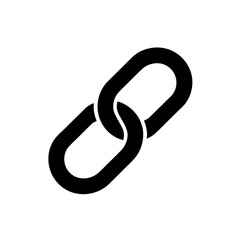 Poster - A Bold Interlocking Link Icon Symbolizing Connection and Collaboration in a Digital World