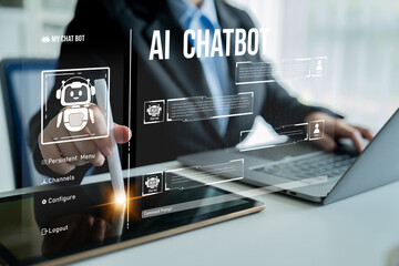 Poster - AI chatbot using prompt engineering and LLM deep learning delivers explainable generative AI for smarter, more efficient business support. Latch