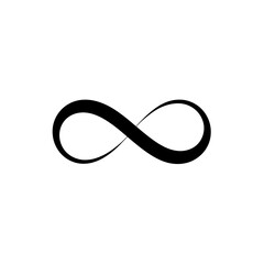 Poster - Abstract Infinity Symbol Graphic Design Representing Endless Possibilities and Limitless Potential Concept