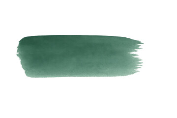 Poster - Green watercolor stain with jagged edges, isolated on transparent background, perfect for adding a touch of color to designs
