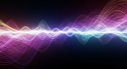 Fototapete - Abstract light waves background energy motion design graphic wallpaper pattern illustration digital art