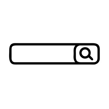 Search bar icon for websites, ideal for web design projects needing easy search functionality, giving websites a modern and sleek look.